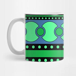 Geometrical ornament in rows Mug